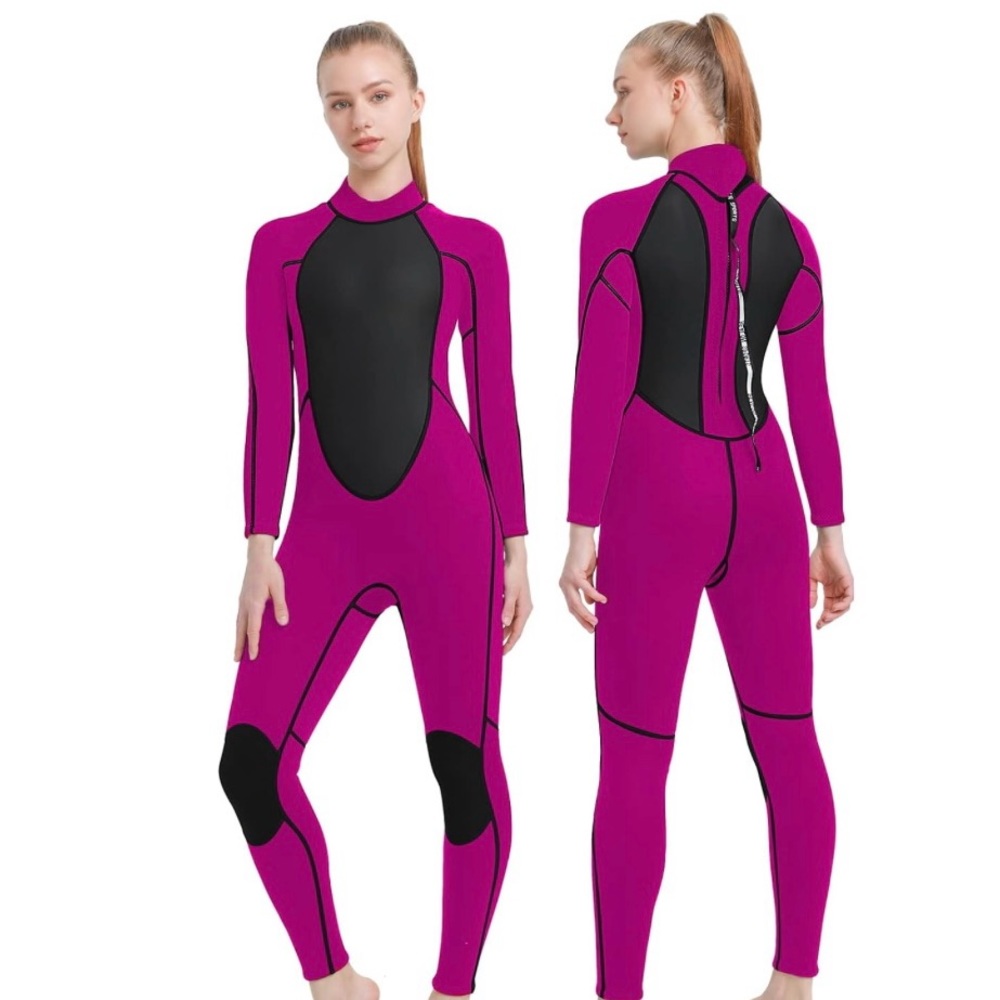 REALON Womens Large Wetsuits 2mm, Adult One Piece Full Body Long Sleeves